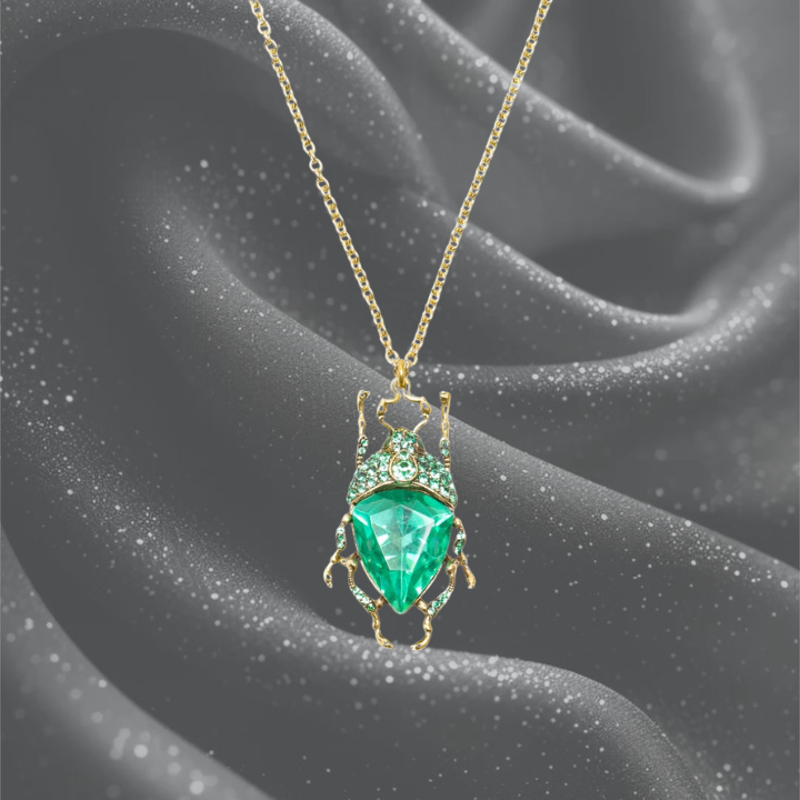 Vintage Green Bug Pendant