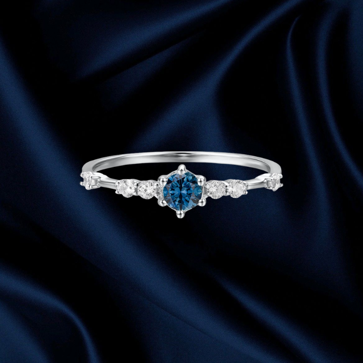 The Center of the Universe Blue Topaz Ring