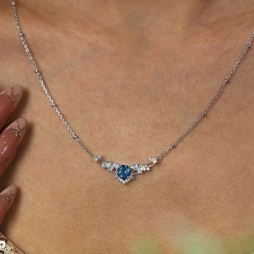 Faerie Cove London Blue Topaz Necklace