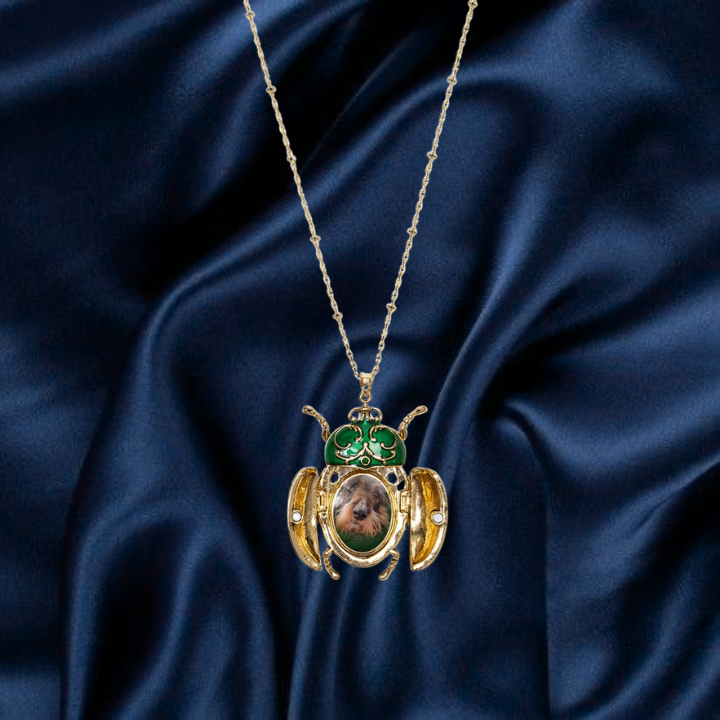 Emerald Scarab Locket