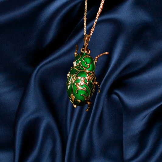 Emerald Scarab Locket