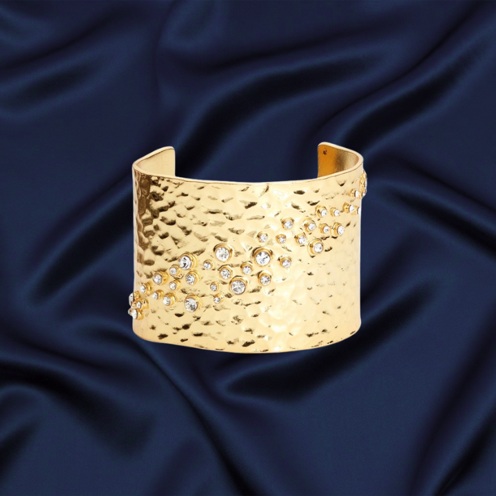 Cz Embellished Cuff Bracelet