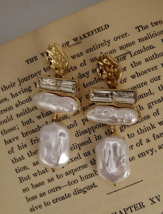 Baroque Pearl Drop Earrings