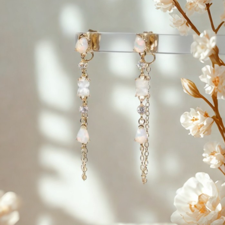 Ethereal Cascade Drop Earrings