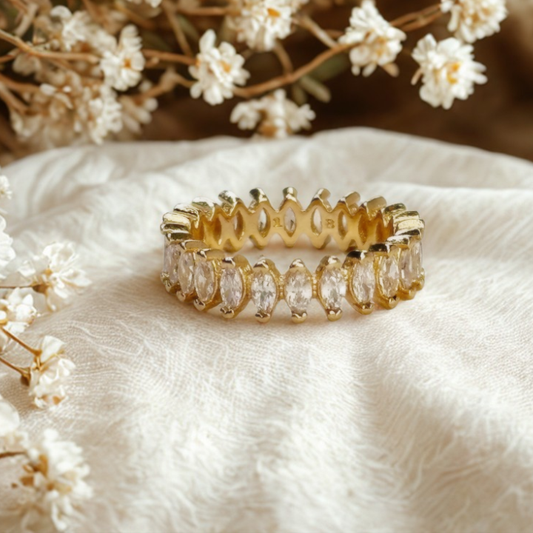 Marquise Bloom Eternity Ring