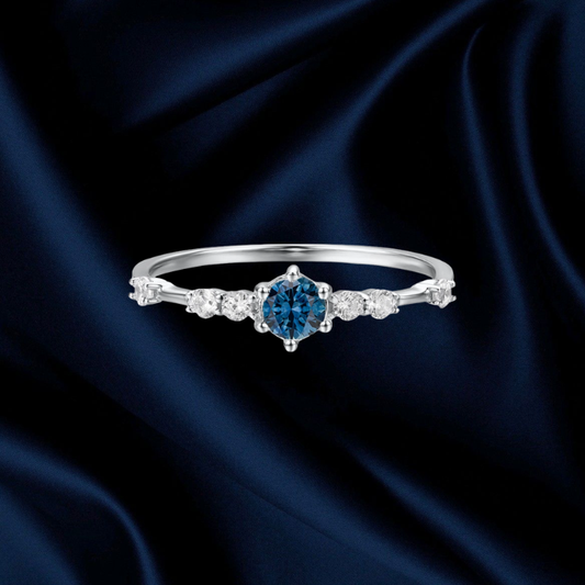The Center of the Universe Blue Topaz Ring