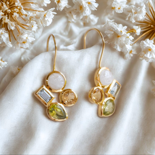 Sunlit Mosaic Drop Earrings